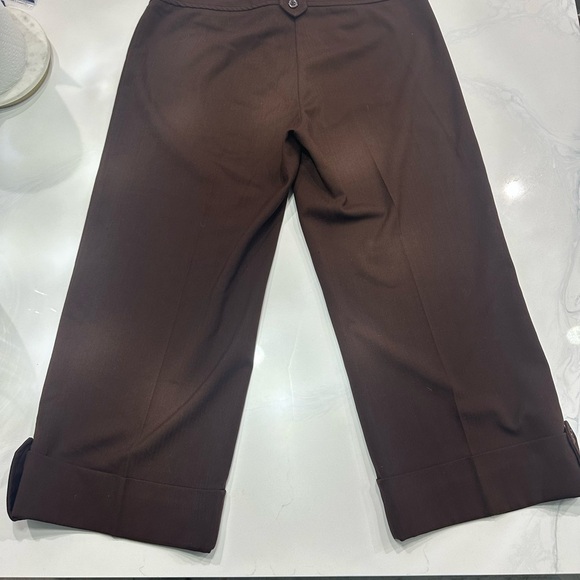 Cache Brown Cropped Ankle Pants Wide-Leg - Picture 5 of 5